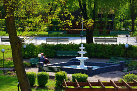 S.U. Chemik w Ciechocinku, park, fontanna